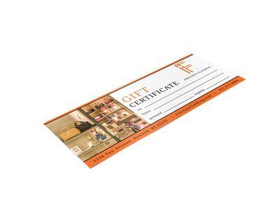 Clothing Store Gift Certificate Template mexwwh2ny1 preview